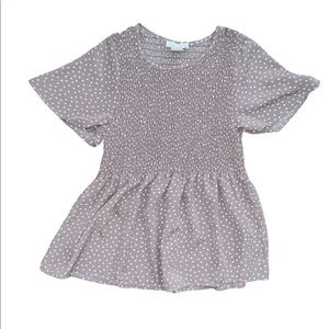 Polka dot fashion blouse